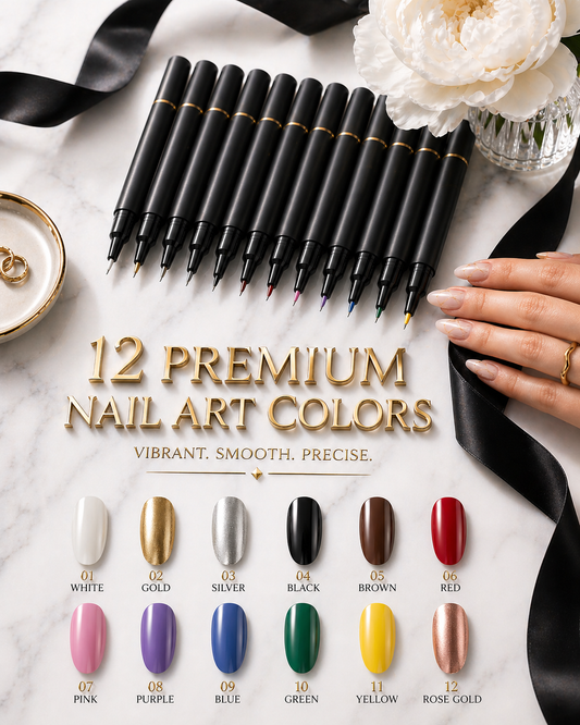 Haute Hands™ Professional Nail Art Set (12-Piece Collection)